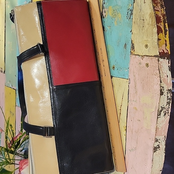 KATE SPADE VINTAGE Colorblock Leather Handbag - Picture 7 of 9